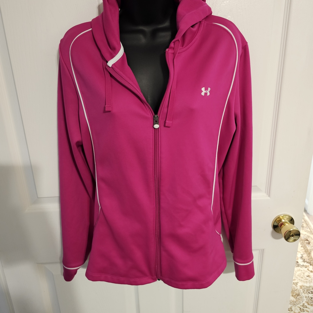 Under Armour Fuchsia Full-Zip Jacket Size L